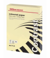 Barevný papír Contrast A4 - pastelově krémový, 160 g/m2, 250 listů