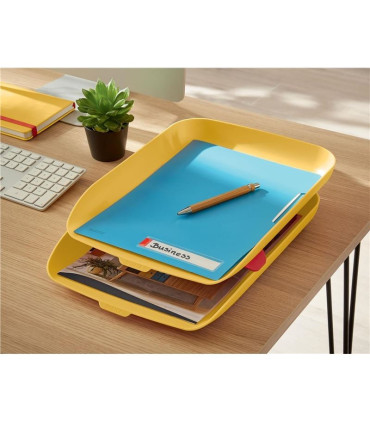 Zásuvky Leitz Cosy - 2 ks, plastové, teplé žluté