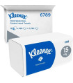 Skládané papírové ručníky Kleenex - 2vrstvé, bílé, 15x186 ks