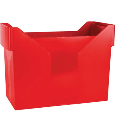 Box na závěsné desky Donau - plastový, červený