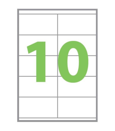 Univerzální etikety Q-Connect - bílé, 105 x 57 mm, 1 000 ks