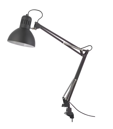 Pracovní lampa, tmavě šedá