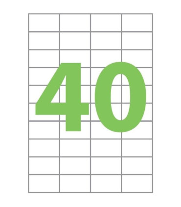 Univerzální etikety Q-Connect - bílé, 48,5 x 25,4 mm, 4 000 ks