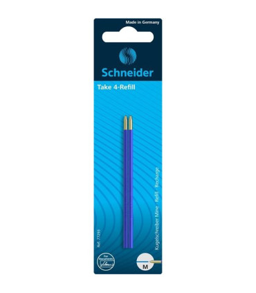 Náhradní náplně Schneider Take4-Refill- blistr 2x modrá