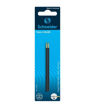 Náhradní náplně Schneider Take4-Refill- blistr 2x černá