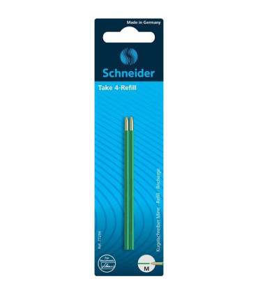 Náhradní náplně Schneider Take4-Refill - blistr 2x zelená