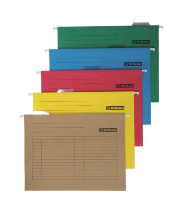 Závěsné desky Donau A4 - oranžové, 5 ks