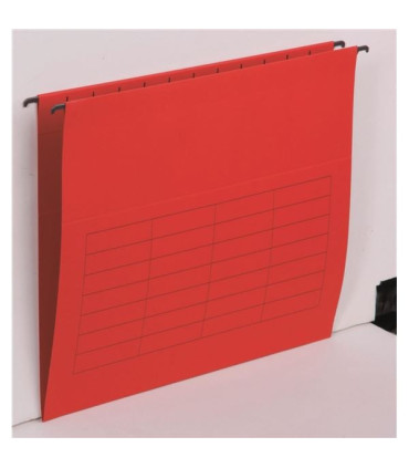 Závěsné papírové desky A4, červené, 25 ks