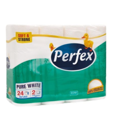 Toaletní papír Perfex - 2vrstvý, 24 rolí