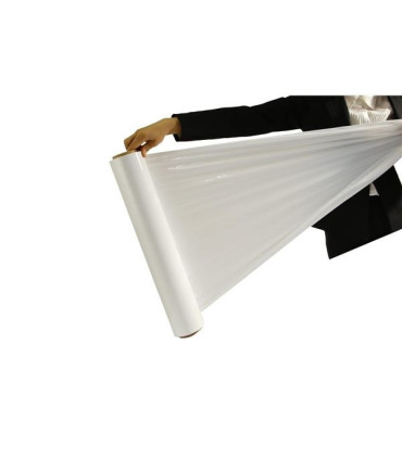 Stretchová fólie - bílá, 23 mic, role 50 cm, 1,26 kg, ruční