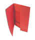 Papírové desky se třemi chlopněmi A4, červená, 50 ks