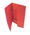 Papírové desky se třemi chlopněmi A4, červená, 50 ks