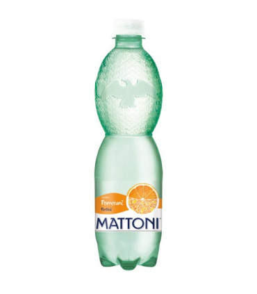 Minerální voda Mattoni - pomeranč, perlivá, 12x 0,5 l