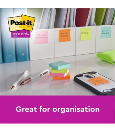 Bloček Post-it barevný 127x76 mm, energie, 6 ks