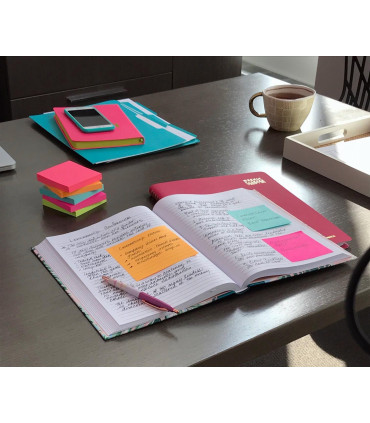 Bloček Post-it barevný 127x76 mm, energie, 6 ks