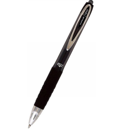 Gelový roller Uni Signo 207 - černá, 0,4 mm