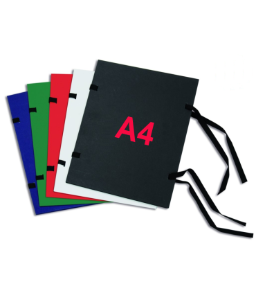 Prešpánové spisové desky s tkanicí Hit - A4, černé, 1 ks