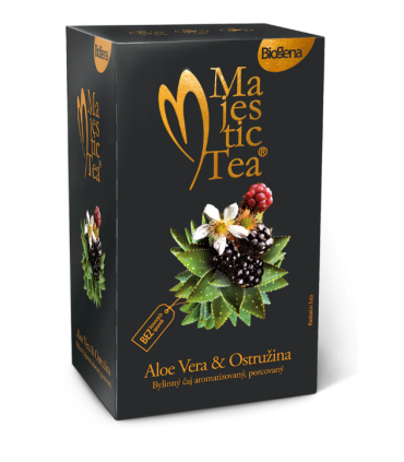 Bylinný čaj Biogena Aloe vera a ostružina, 20 x 2,5g