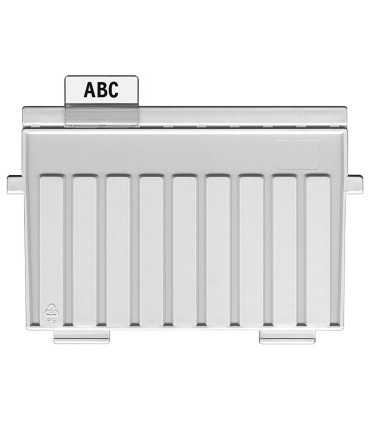 Pohledové záložky do kartoték HAN - posuvné, 34 mm, transparentní, 10 ks