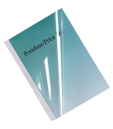 Desky pro termovazbu GBC - 1,5 mm, imitace plátno, bílé, 100 ks