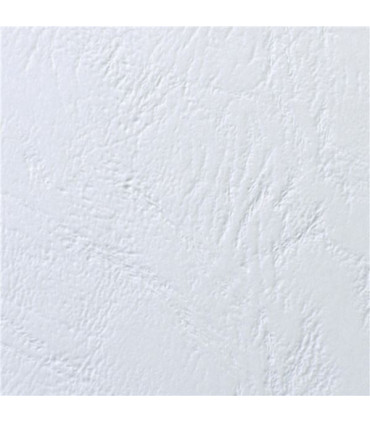 Kartony pro zadní stranu GBC - A4, imitace kůže, bílé, 100 ks