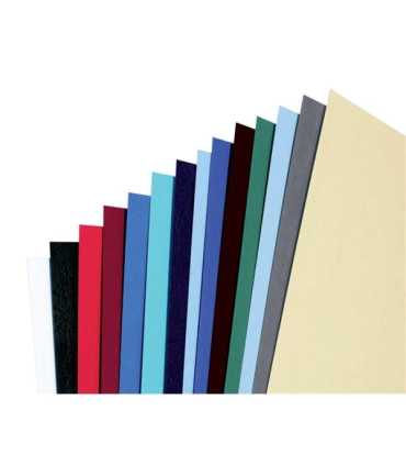 Kartony pro zadní stranu GBC - A4, imitace kůže, bílé, 100 ks