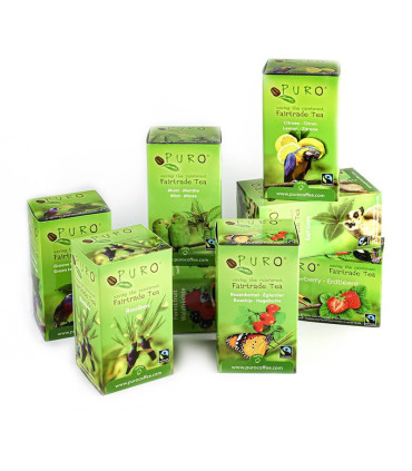 Mix čajů Puro - různé druhy, Fairtrade, 25x 2 g