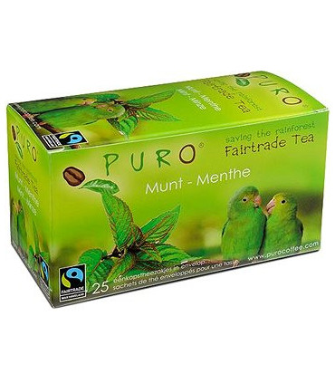 Zelený čaj Puro - máta, Fairtrade, 25 x 2 g