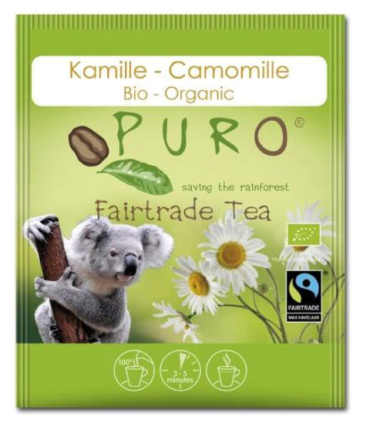 Bylinný čaj Puro - Heřmánkový, bio, Fairtrade, 25 x 1 g