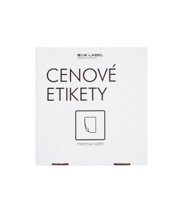 Cenové etikety CONTACT - 25x16, 1125 ks, bílé