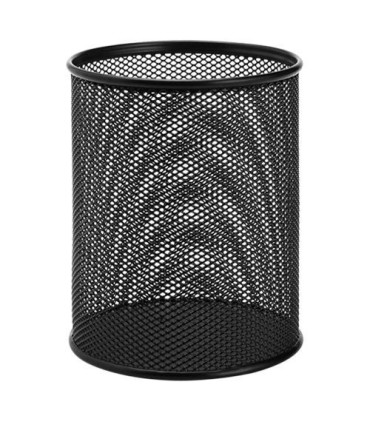 Drátěný kalíšek na tužky - velký, černý