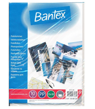 Euroobaly na fotografie 13 x 18 cm Bantex - A4, 80 mic, 10 ks