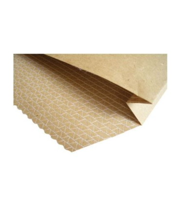 Obchodní tašky B5 - s křížovým dnem a textilní výztuží, bez lepidla, recyklované, hnědé, 100 ks