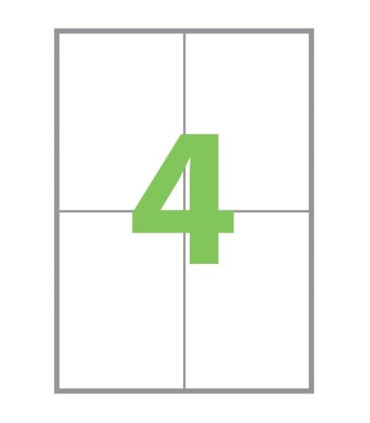 Etikety univerzální Q-C, 105x148,5mm, 400 ks, bílé