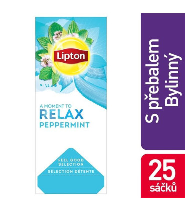 Bylinný čaj Lipton Relax - máta, 25x 1,6 g