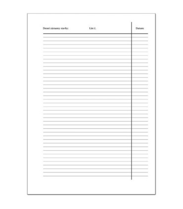 Stavební a montážní deník A4