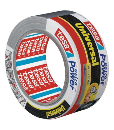 Pevná lepicí páska Tesa Extra Power, stříbrná