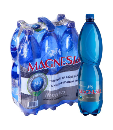 Minerální voda Magnesia neperlivá, 6 x 1,5l