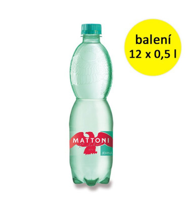 Minerální voda Mattoni jemně perlivá, 12 x 0,5 l