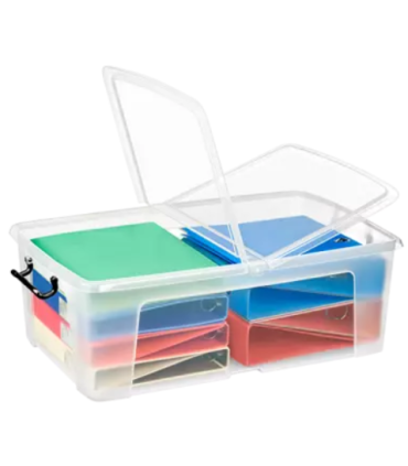 Plastová krabice Strata - transparentní, 50 litrů