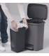 Odpadkový koš s pedálem pro třídění odpadu, tmavě šedá, 25 l, 2v1