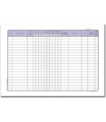 Kniha příchodů a odchodů - nepropisovací, nečíslovaná, A4, 32 listů