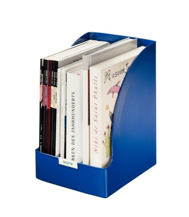 Stojan na časopisy Leitz Jumbo Plus - velkokapacitní, plastový, modrý