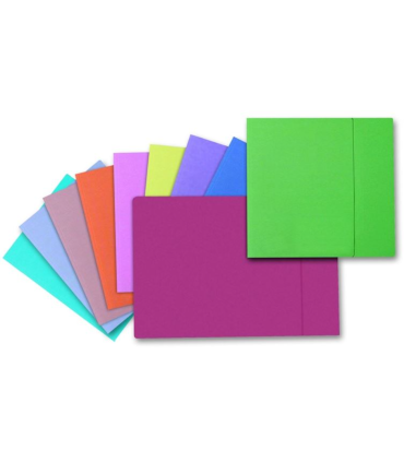 Papírové desky s jednou chlopní HIT Office - A4, mix barev, 100 ks