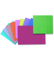 Papírové desky s jednou chlopní HIT Office - A4, mix barev, 100 ks
