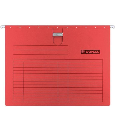 Závěsné desky Donau s úchytkou A4 - červené, 5 ks