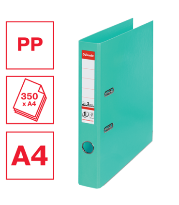 Pákový pořadač Esselte No.1 - A4, šíře hřbetu 5 cm, světle zelený/mátový