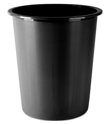 Odpadkový koš Donau - plastový, 14 l, černý