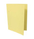 Papírové desky bez chlopní HIT Office - A4, žluté, 20 ks