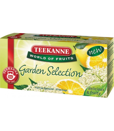 Teekanne Ovocný čaj Garden Selection černý bez citron, 20 x 2,25 g